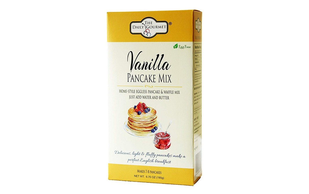 The Daily Gourmet Vanilla Pancake Mix Eggless   Pack  190 grams